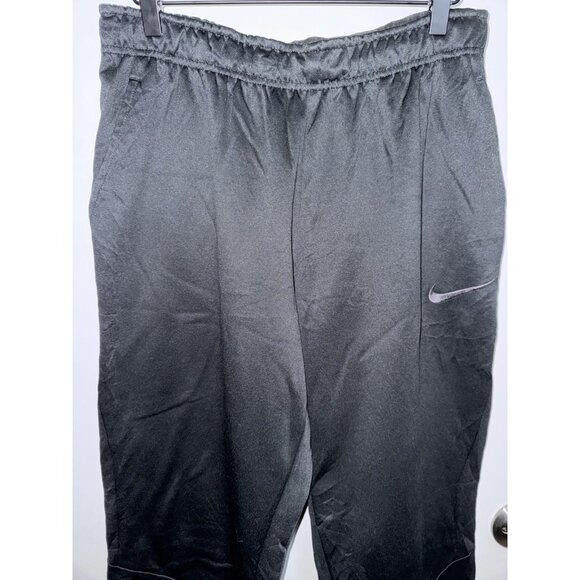 Nike Jogger Pants Women’s Size Large Dri-Fit Black Polyester Fleece Lined - Picture 3 of 12